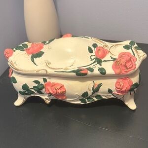 Floral Decorative Box with Pink Roses